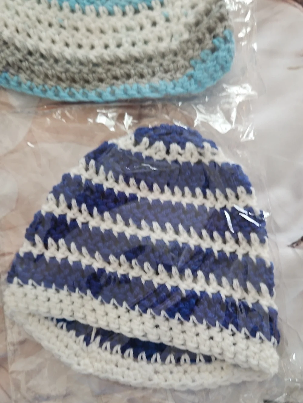 Infant HATS WINTER set Of 6 Hand Made. NEW Great Gifts